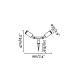 Piquet de jardin noir garten 2 ampoules 