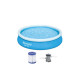 Piscine auto-portante ronde bestway - 366 x 76 cm - 5 377 l - fast set - 57274 