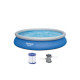 Piscine auto-portante ronde bestway - 457 x 84 cm - 9677 l - fast set - 57313 