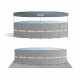 Piscine hors-sol 732 x 132 cm intex kit complet filtre à cartouche echelle bache et tapis de sol 