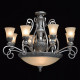 Plafonnier argenté country 11 ampoules 240 cm 