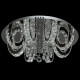 Plafonnier argenté crystal 3 ampoules 22 cm 