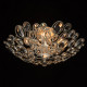 Plafonnier argenté crystal 6 ampoules 27 cm 