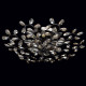 Plafonnier argenté flora 8 ampoules 21 cm 