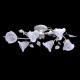 Plafonnier blanc flora 6 ampoules 25 cm 