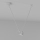 Plafonnier blanc techno 1 ampoule 67 cm 
