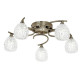 Plafonnier boyer, 5 ampoules - coloris au choix Laiton-antique