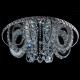 Plafonnier chromé crystal 134 ampoules 26 cm 