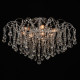 Plafonnier chromé crystal 9 ampoules 45 cm 