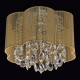 Plafonnier chromé elegance 6 ampoules 38 cm 