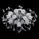 Plafonnier chromé flora 16 ampoules 36 cm 