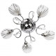 Plafonnier chromé megapolis 5 ampoules 13 cm 