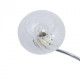 Plafonnier chromé megapolis 6 ampoules 18 cm 