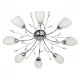 Plafonnier chromé megapolis 8 ampoules 18 cm 