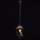 Plafonnier d'extérieur noir street 1 ampoule 100 cm 