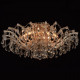 Plafonnier doré crystal 10 ampoules 42 cm 