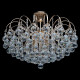 Plafonnier doré crystal 8 ampoules 43 cm 
