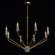 Plafonnier doré loft 8 ampoules 107 cm 