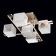 Plafonnier doré megapolis 5 ampoules 20 cm 