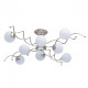 Plafonnier doré megapolis 8 ampoules 25 cm 