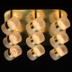 Plafonnier doré techno 9 ampoules 13.5 cm 