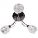 Plafonnier gris megapolis 3 ampoules 25 cm 