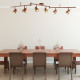 Plafonnier jupiter, cuivre antique, 6 spots led 