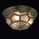 Plafonnier laiton country 3 ampoules 20 cm 