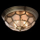 Plafonnier laiton country 6 ampoules 22 cm 