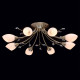 Plafonnier laiton megapolis 8 ampoules 22 cm 