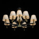 Plafonnier laiton neoclassic 12 ampoules 49 cm 