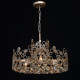 Plafonnier laiton neoclassic 6 ampoules 119 cm 