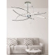 Plafonnier led caprice, chrome, 63 cm 
