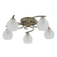 Plafonnier minnie, laiton antique, 5 ampoules 