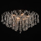 Plafonnier noir crystal 9 ampoules 45 cm 