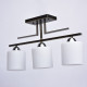 Plafonnier noir megapolis 3 ampoules 31 cm 