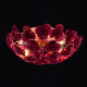 Plafonnier rouge flora 6 ampoules 19 cm 