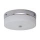 Plafonnier tamar, 23.5 cm, chrome poli, verre opale, led, ip44 