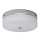 Plafonnier tamar, 29 cm, chrome poli, verre opale, led, ip44 
