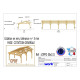 Abri deux pentes faitage decale, 500cmx1150cm, bois douglas francais, carport, auvent, abri voiture, cpbf-v2pfd500x1150 