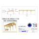 Abri deux pentes faitage decale adosse, 500cmx1150cm, bois douglas francais, carport, auvent, abri voiture, cpbf-v2pfda500x1150 