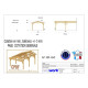 Abri deux pentes adosse, 450cmx750cm, bois douglas francais, carport, auvent, abri voiture, cpbf-v2pa450x750 