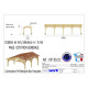 Abri deux pentes, 300cmx1150cm, bois douglas francais, carport, auvent, abri voiture, cpbf-v2p300x1150 