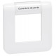 Plaque programme mosaic 1 module blanc 