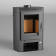 Fm poêle à bois en acier m-202 10,5kw 