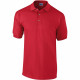Polo de travail manches courtes gildan 100% coton - Taille et coloris au choix Rouge