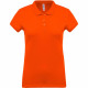 Polo de travail piqué femme kariban 100% coton - Couleur et taille au choix Orange