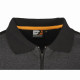 Polo trident bosseur gris chiné/ noir - 11499 
