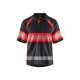 Polo haute-visibilité anti-UV 33381051 - Couleur au choix Noir-rouge fluo