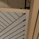 Porte de douche 120x200 coulissante HINATA - Style Japandi géométrique Aurlane - FAC1063 